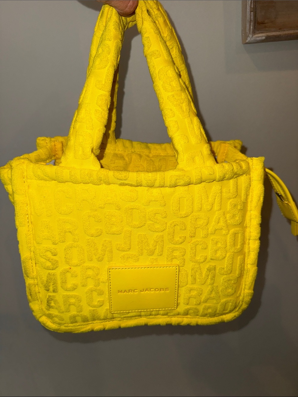 Marc Jacobs Yellow Terry Cloth Tote Bag